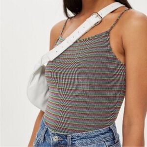 TopShop Metallic Rainbow Bodysuit